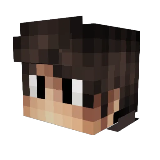 UltraChicken21 Minecraft avatar head, 3D render