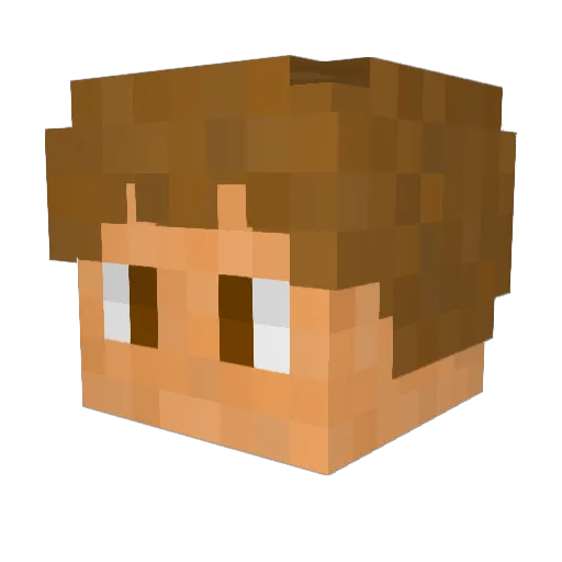 UltraCrazyManHol Minecraft avatar head, 3D render