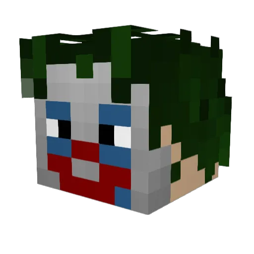 UltraDarkwing Minecraft avatar head, 3D render