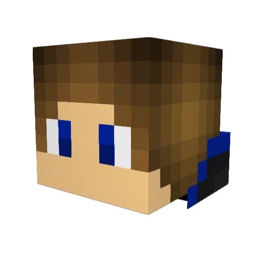 UltraDestroyer18 Minecraft avatar head, 3D render