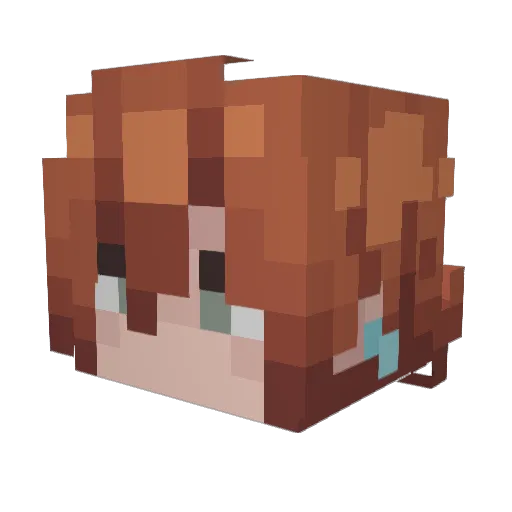UltraGCraft Minecraft avatar head, 3D render