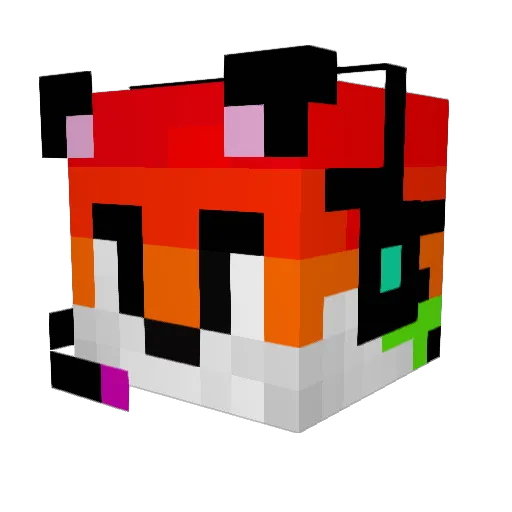 UltraGaming888 Minecraft avatar head, 3D render
