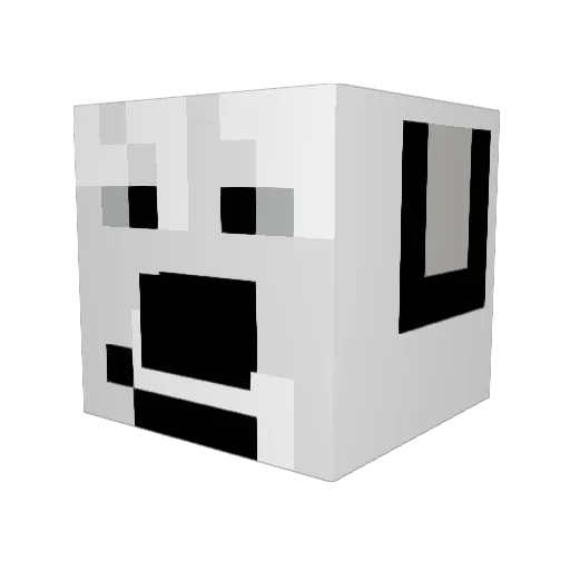 UltraGankStar Minecraft avatar head, 3D render