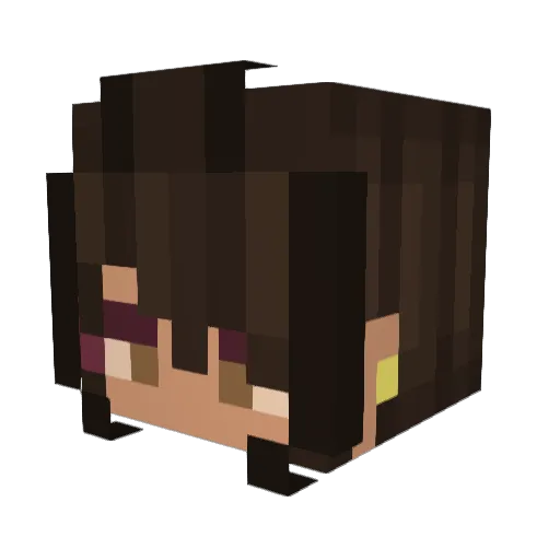 UltraInstinct27 Minecraft avatar head, 3D render