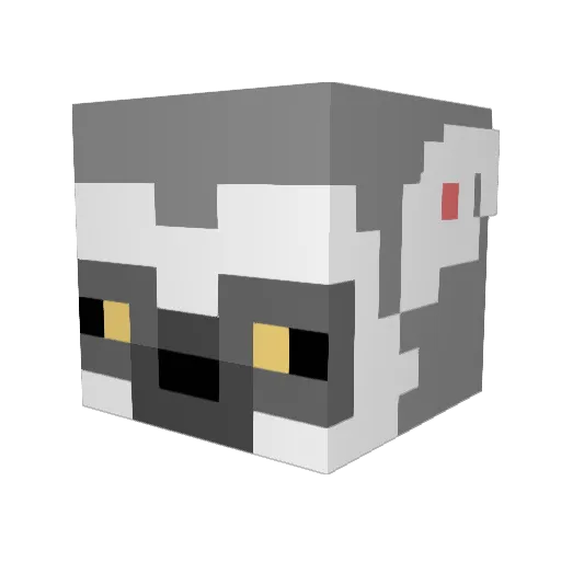 UltraLemur Minecraft avatar head, 3D render