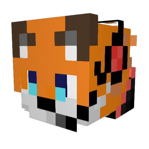 UltraLord_57 Minecraft avatar head, 3D render