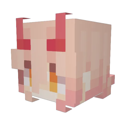 UltraMC_ Minecraft avatar head, 3D render