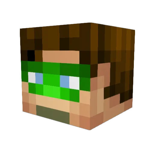 UltraMadnessX Minecraft avatar head, 3D render