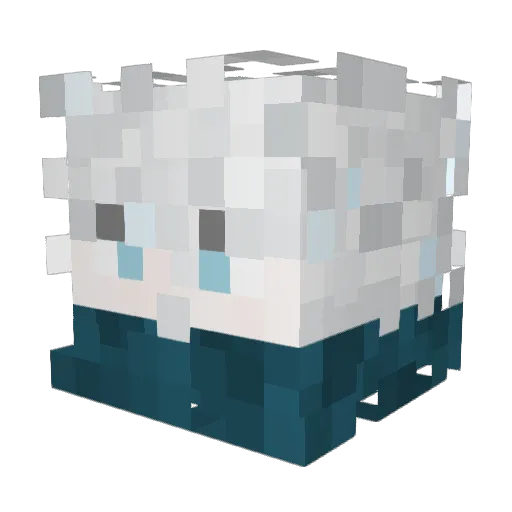 UltraMaggi09 Minecraft avatar head, 3D render