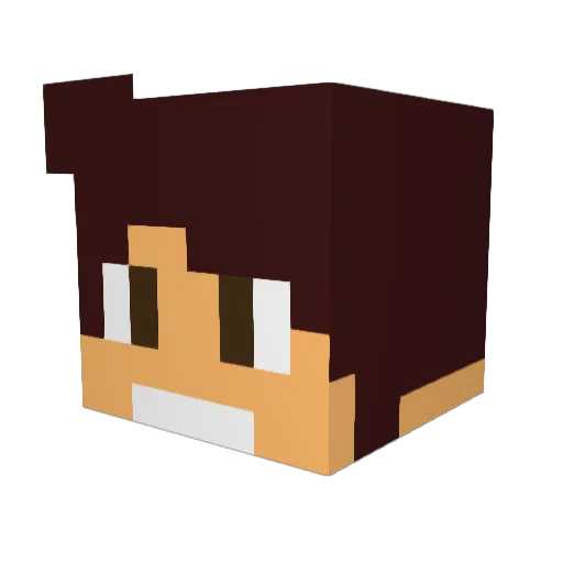 UltraMensch Minecraft avatar head, 3D render