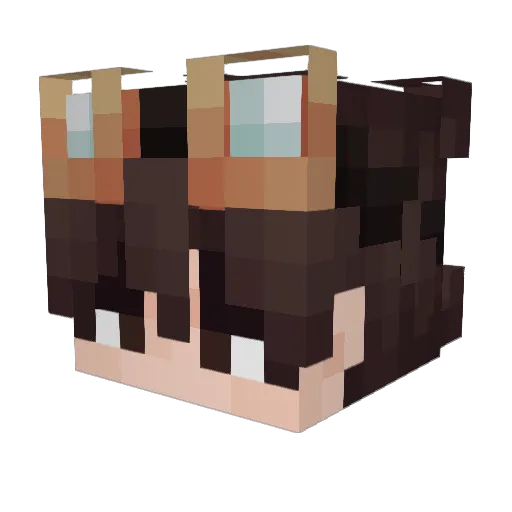 UltraMido Minecraft avatar head, 3D render