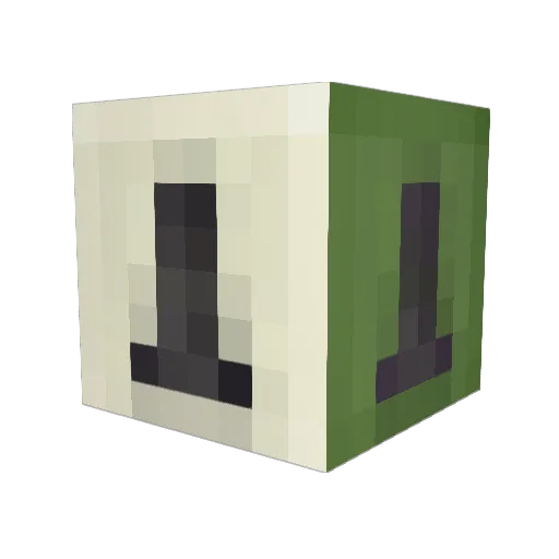 UltraMusaX Minecraft avatar head, 3D render