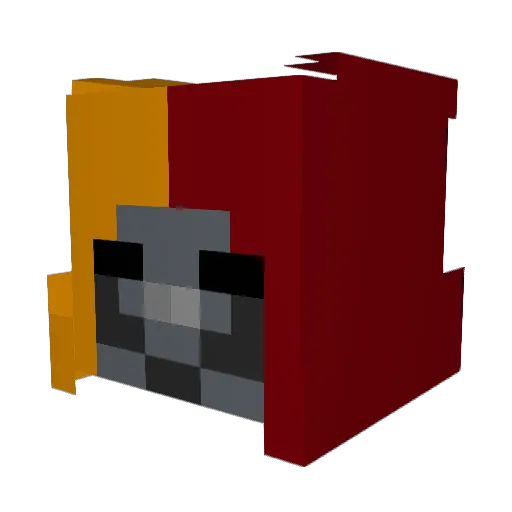 UltraPainJr Minecraft avatar head, 3D render