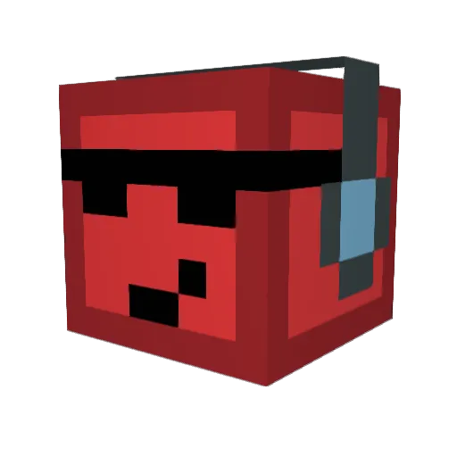 UltraRaptor Minecraft avatar head, 3D render