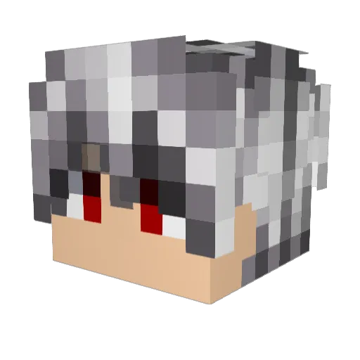 UltraSpeedz Minecraft avatar head, 3D render