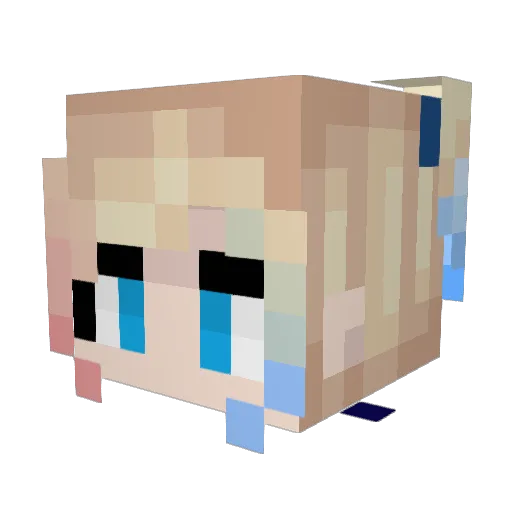 UltraStuart34 Minecraft avatar head, 3D render