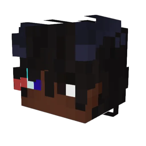 UltraVBlade Minecraft avatar head, 3D render
