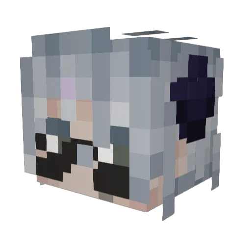 UltraZeusz Minecraft avatar head, 3D render