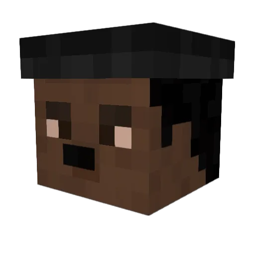 Ultra_Luigi Minecraft avatar head, 3D render