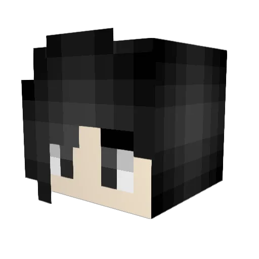 Ultra_Senpai Minecraft avatar head, 3D render
