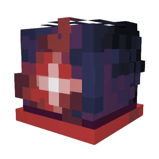 Ultra_kill Minecraft avatar head, 3D render