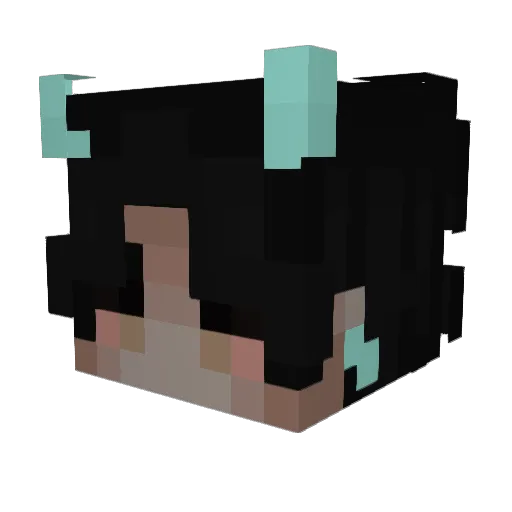 Ultra_levure Minecraft avatar head, 3D render