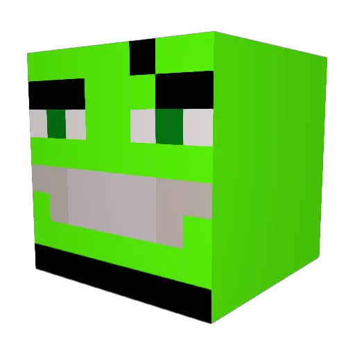 Ultraaaaaaa Minecraft avatar head, 3D render