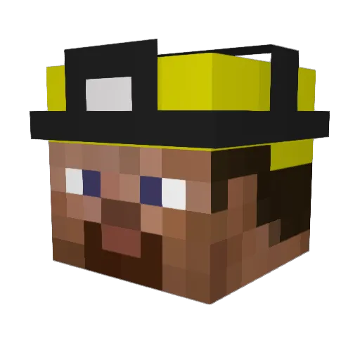 Ultrachicco16 Minecraft avatar head, 3D render
