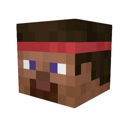 Ultradata99 Minecraft avatar head, 3D render