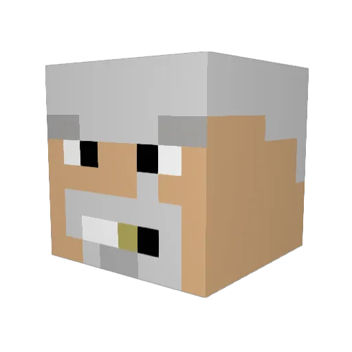 Ultrahorst69 Minecraft avatar head, 3D render
