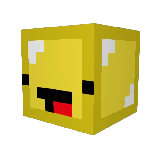 Ultrahypez Minecraft avatar head, 3D render