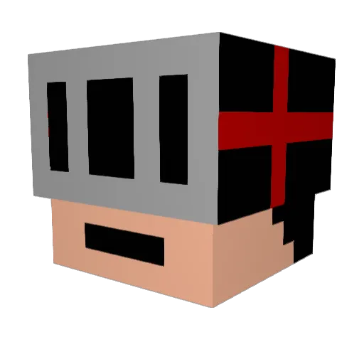 Ultramaki Minecraft avatar head, 3D render