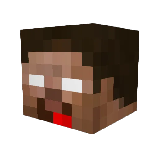 Ultrax573 Minecraft avatar head, 3D render