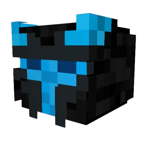 Ultrayak Minecraft avatar head, 3D render
