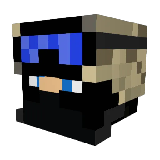 Ultro_gc Minecraft avatar head, 3D render
