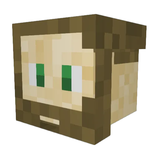 Ultrunz Minecraft avatar head, 3D render