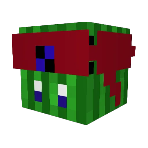 Ultymoo Minecraft avatar head, 3D render