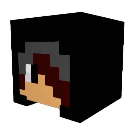 Ulukuru Minecraft avatar head, 3D render