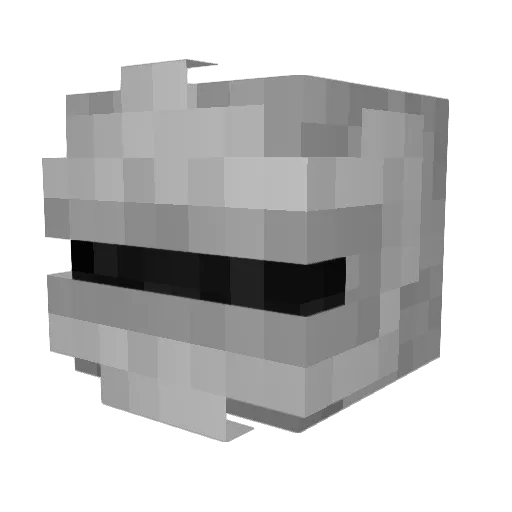 Ulv_ Minecraft avatar head, 3D render