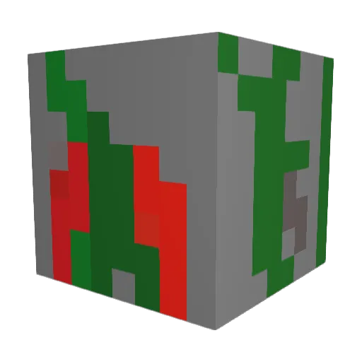 Ulyde Minecraft avatar head, 3D render