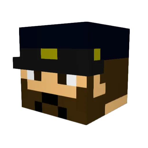Ulysses_Grant Minecraft avatar head, 3D render