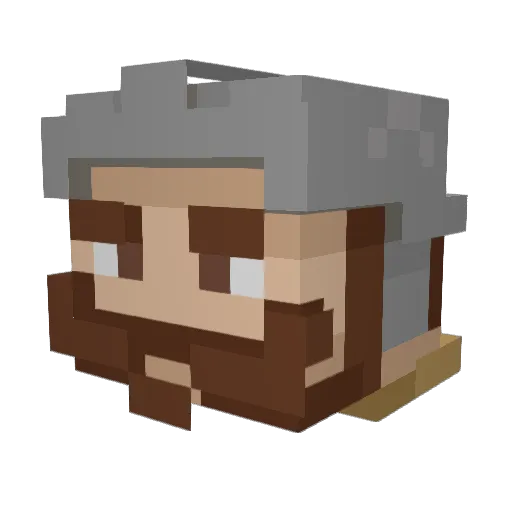 UmAlien Minecraft avatar head, 3D render
