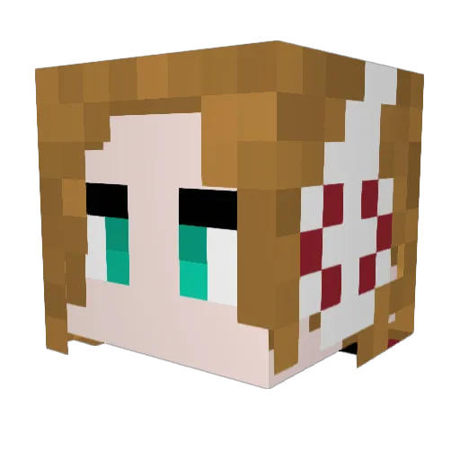 UmJammerLamma Minecraft avatar head, 3D render