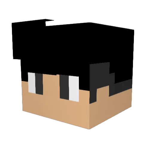UmSerHumanoB Minecraft avatar head, 3D render