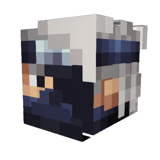 Uma_JR Minecraft avatar head, 3D render