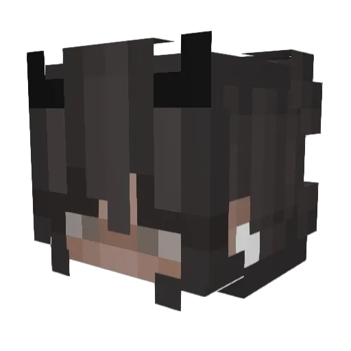 Umagu Minecraft avatar head, 3D render