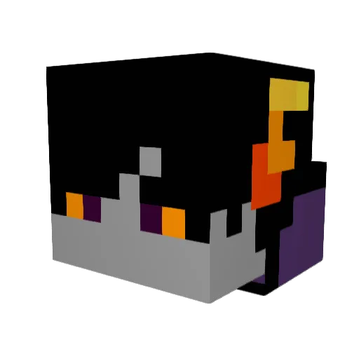 Umagus Minecraft avatar head, 3D render
