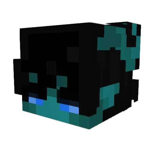 Umanoss Minecraft avatar head, 3D render