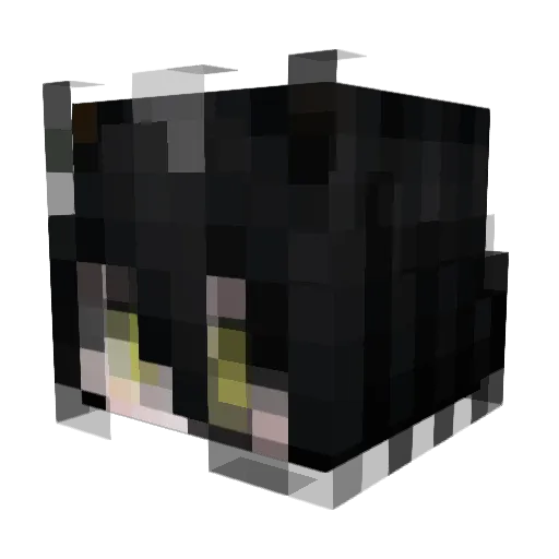 Umaquen Minecraft avatar head, 3D render