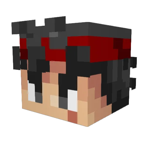 Umar12345 Minecraft avatar head, 3D render